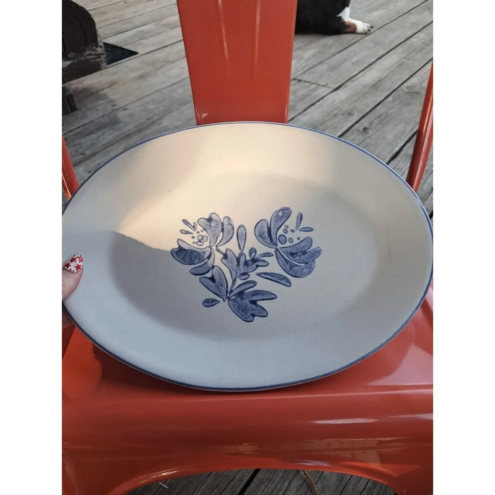 Vintage Phaltzgraff Yorktowne XL platter 16x10.5  #017